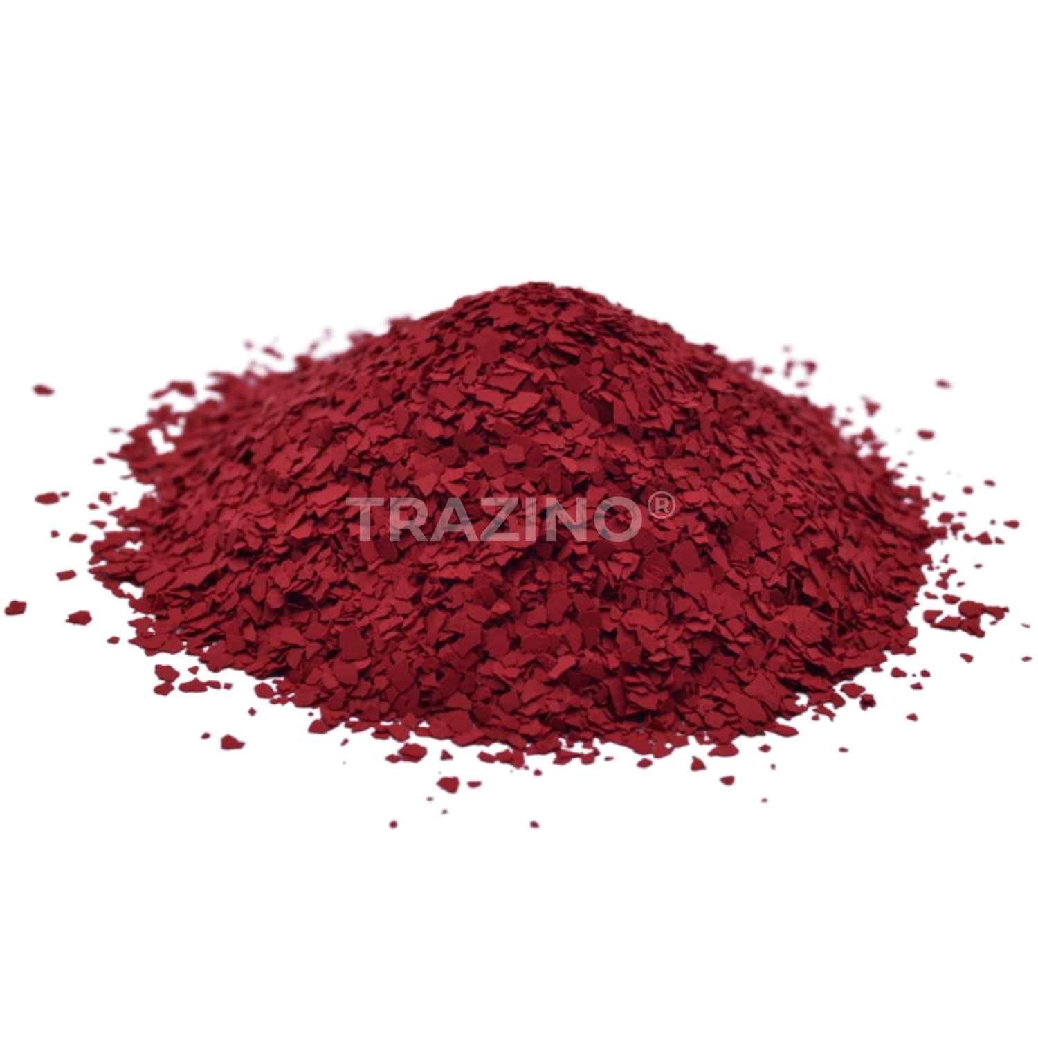 Trazino® Farbchips in Rubinrot zum Einstreuen für Beschichtungen Trazino® Farbchips in Rubinrot zum Einstreuen für Beschichtungen